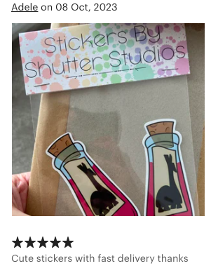 Customer review of Shutter Studios with five-star rating and positive feedback