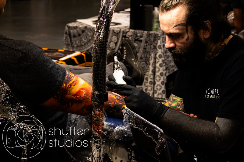 Artists at Work at Tattoo Freeze 2020 - Capturing the Moment of Tattooing with Tattoo Artists - Event and Tattoo Photography