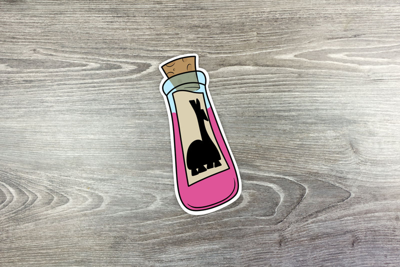 Charming 'Emperor's New Groove' Llama Potion Sticker - A Must-Have for Disney Enthusiasts and Llama Admirers! Shop now on Etsy.